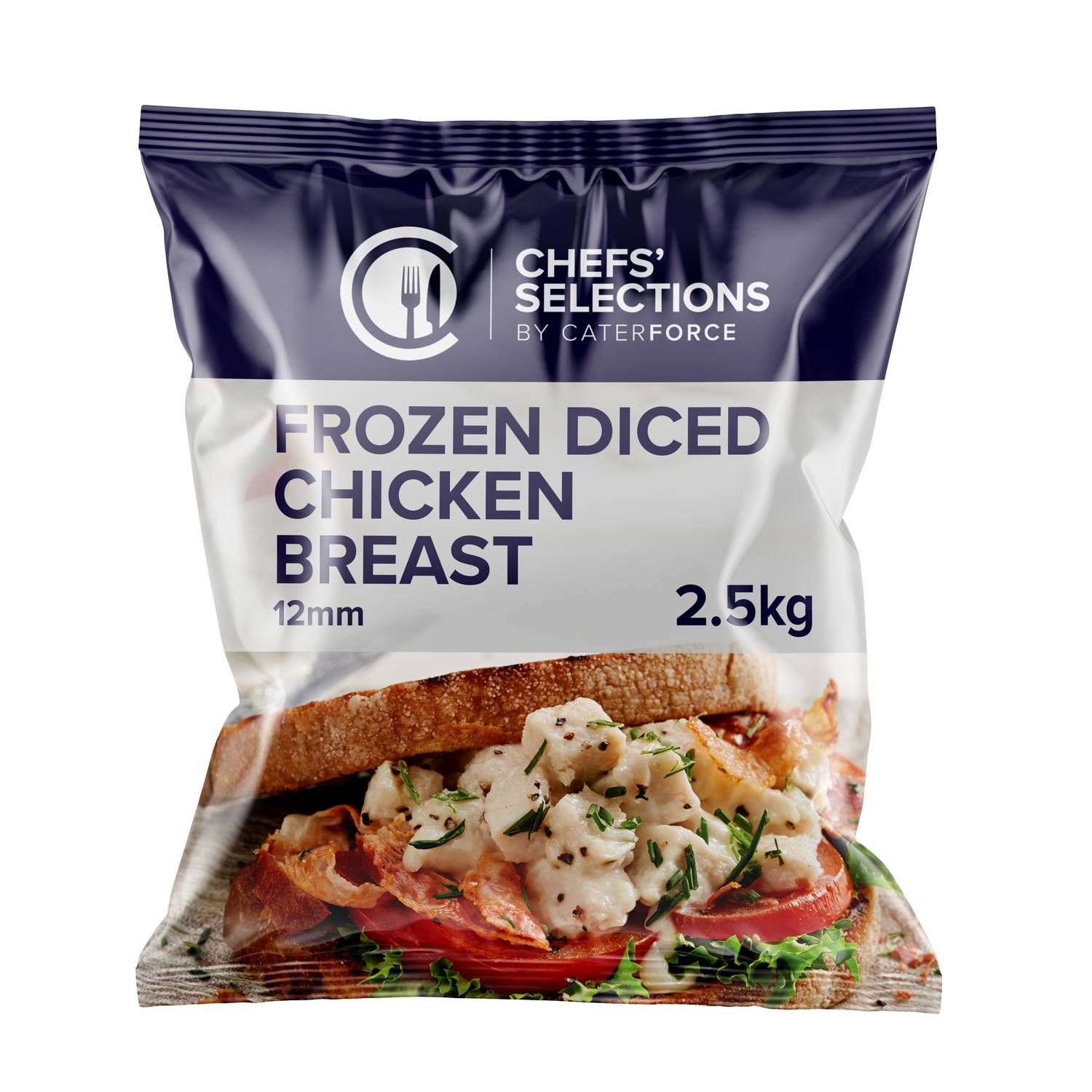 Chefs’ Selections Frozen Diced Chicken Breast 12mm (4 x 2.5kg)