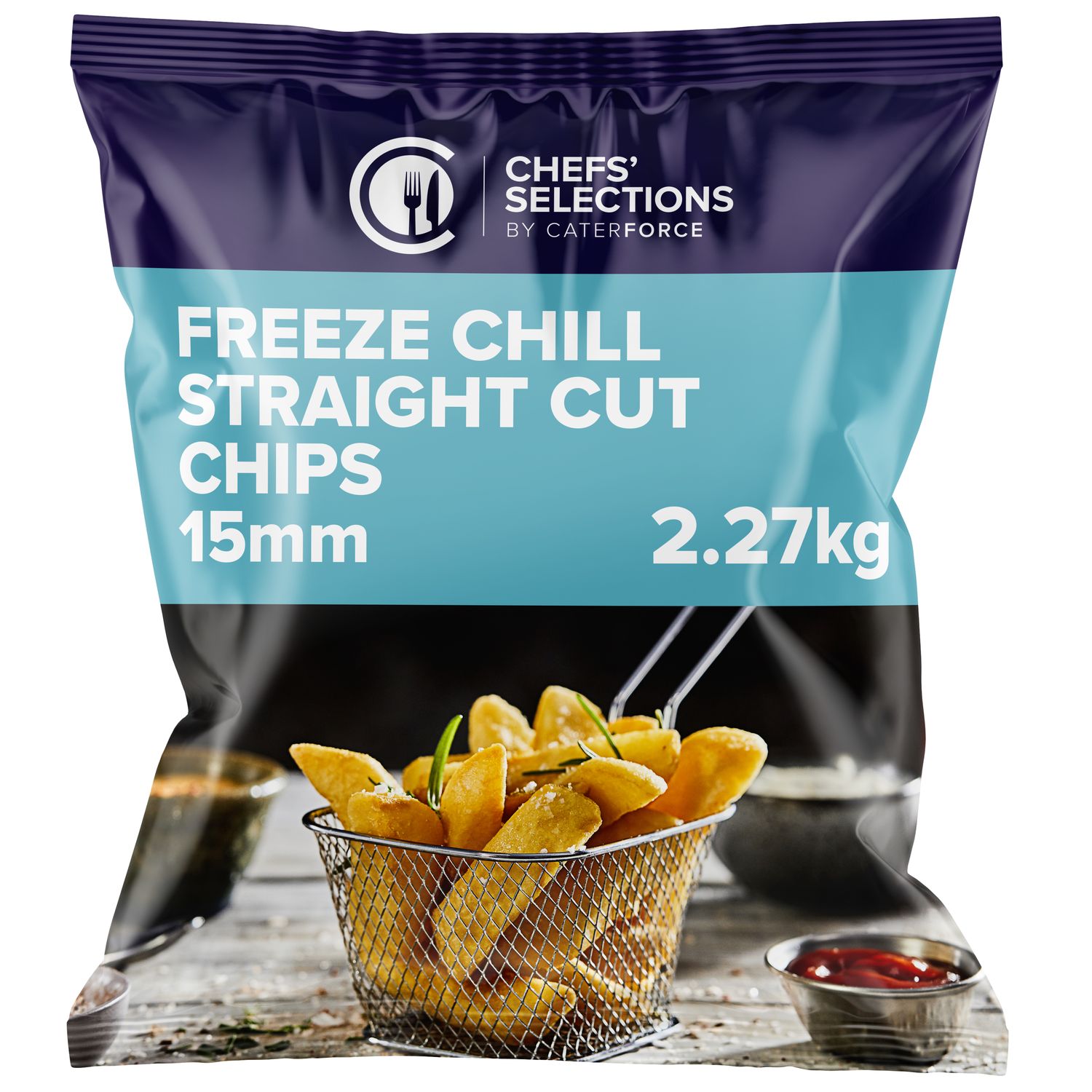 Chefs’ Selections Freeze Chill Straight Cut 15mm Fries (4 x 2.27kg)