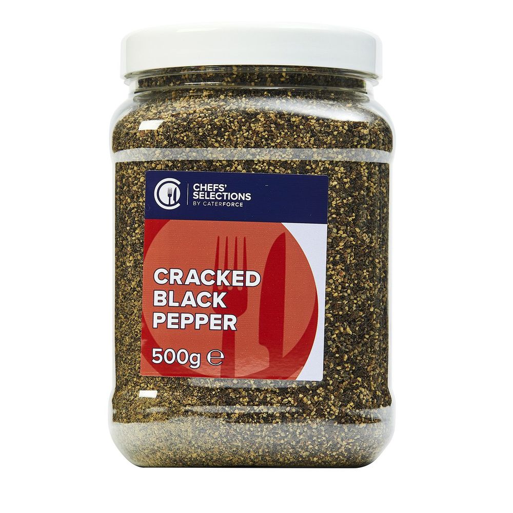 Chefs’ Selections Cracked Black Pepper (6 x 500g)