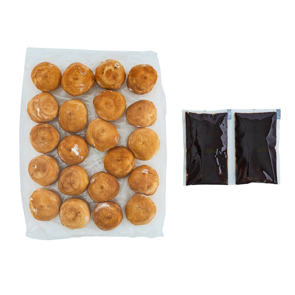 Chefs’ Selections Profiteroles With Chocolate Sauce (2 x 1kg)