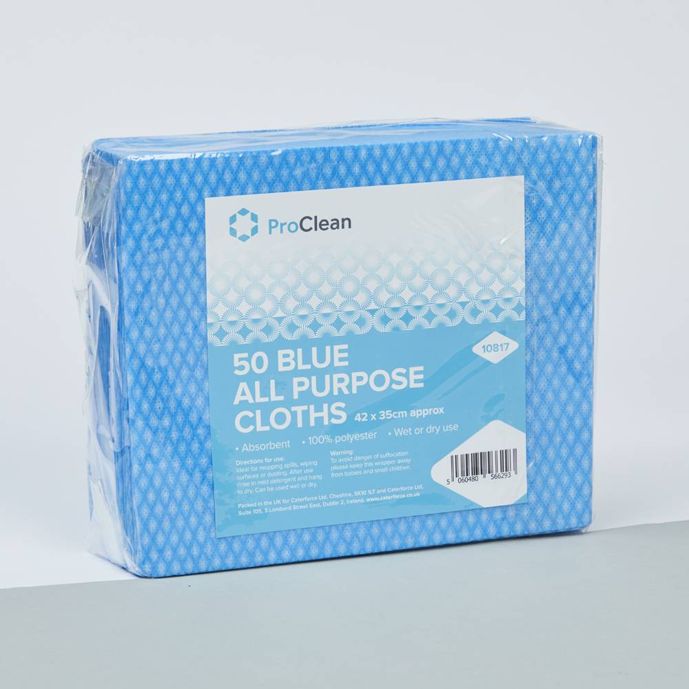 ProClean 50 All Purpose Cloths (Blue) (20 x 50)