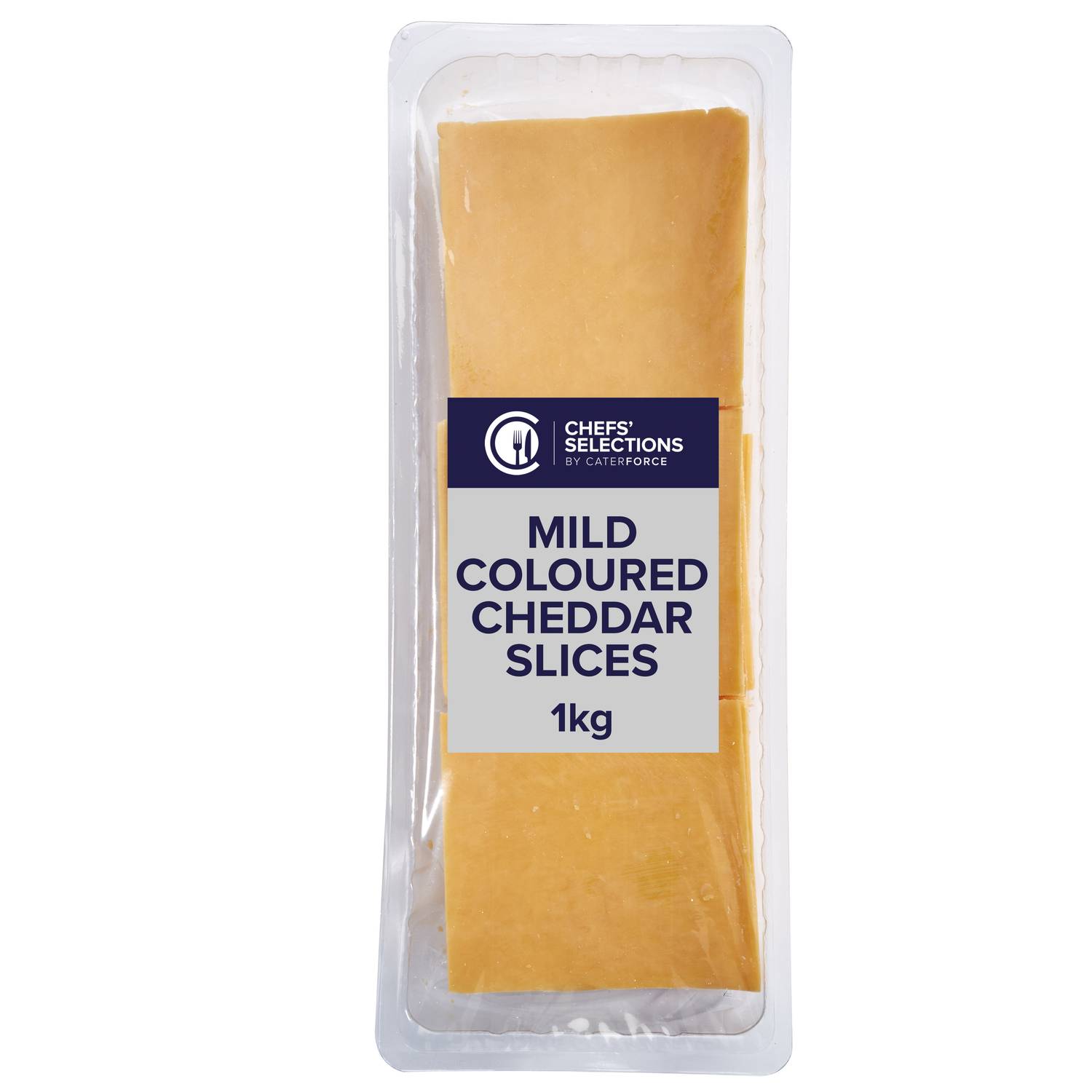 Chefs’ Selections Mild Coloured Cheddar Cheese Slices (6 x 1kg)