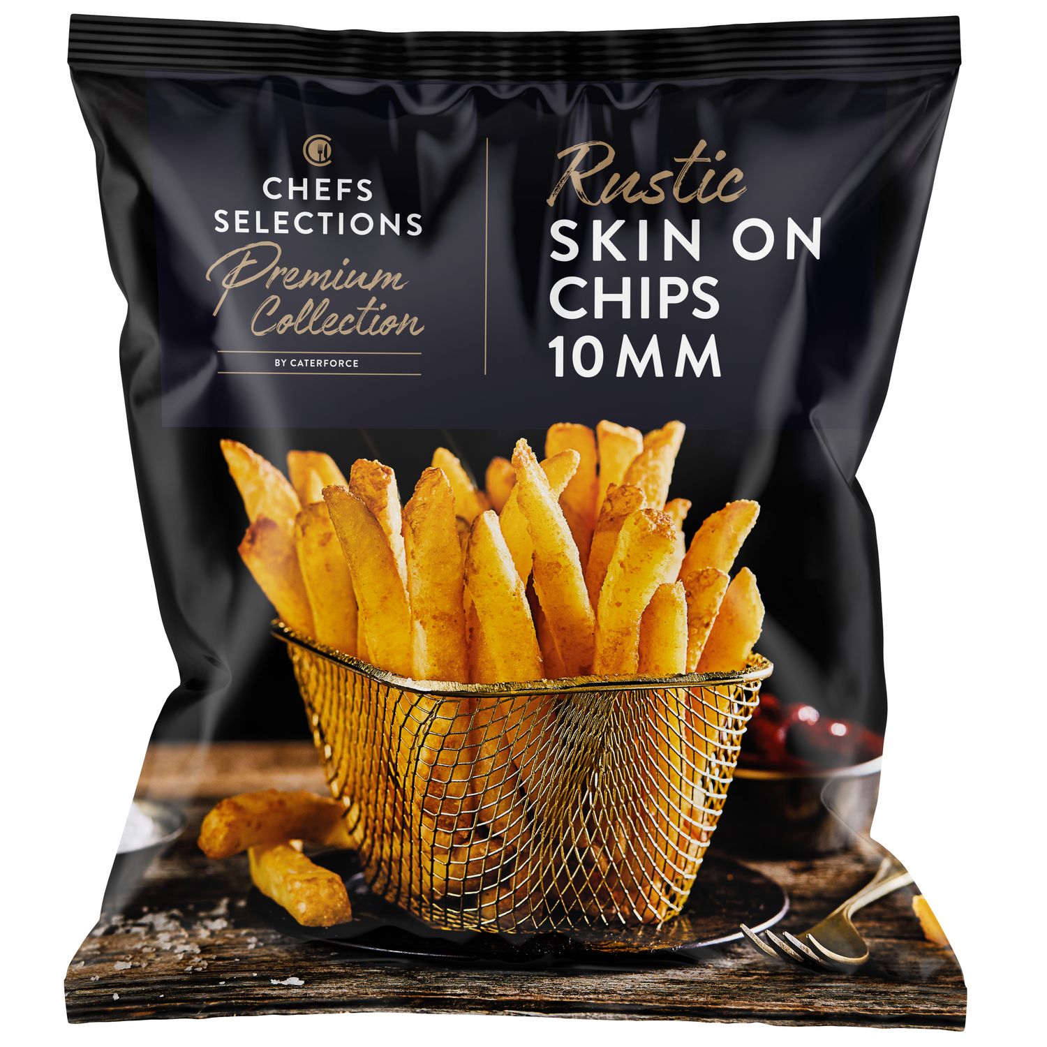 Chefs’ Selections Premium Rustic Skin-on Fries 10mm (4 x 2.27kg)