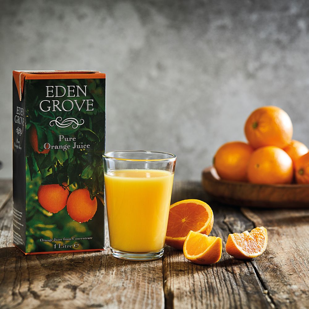 Eden Grove Pure Orange Juice (12 x 1L)