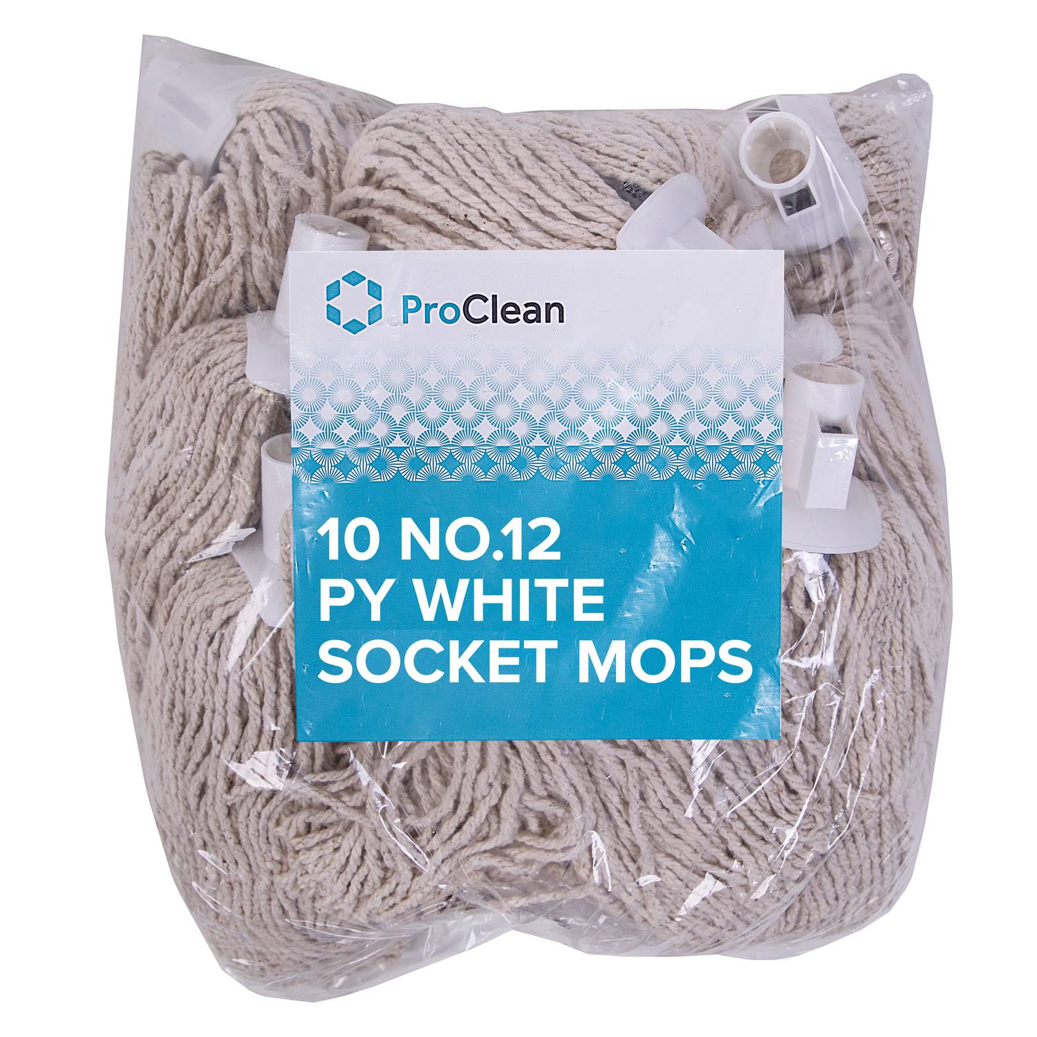 ProClean No 12. PY Socket Mop (White) (10 x 10)
