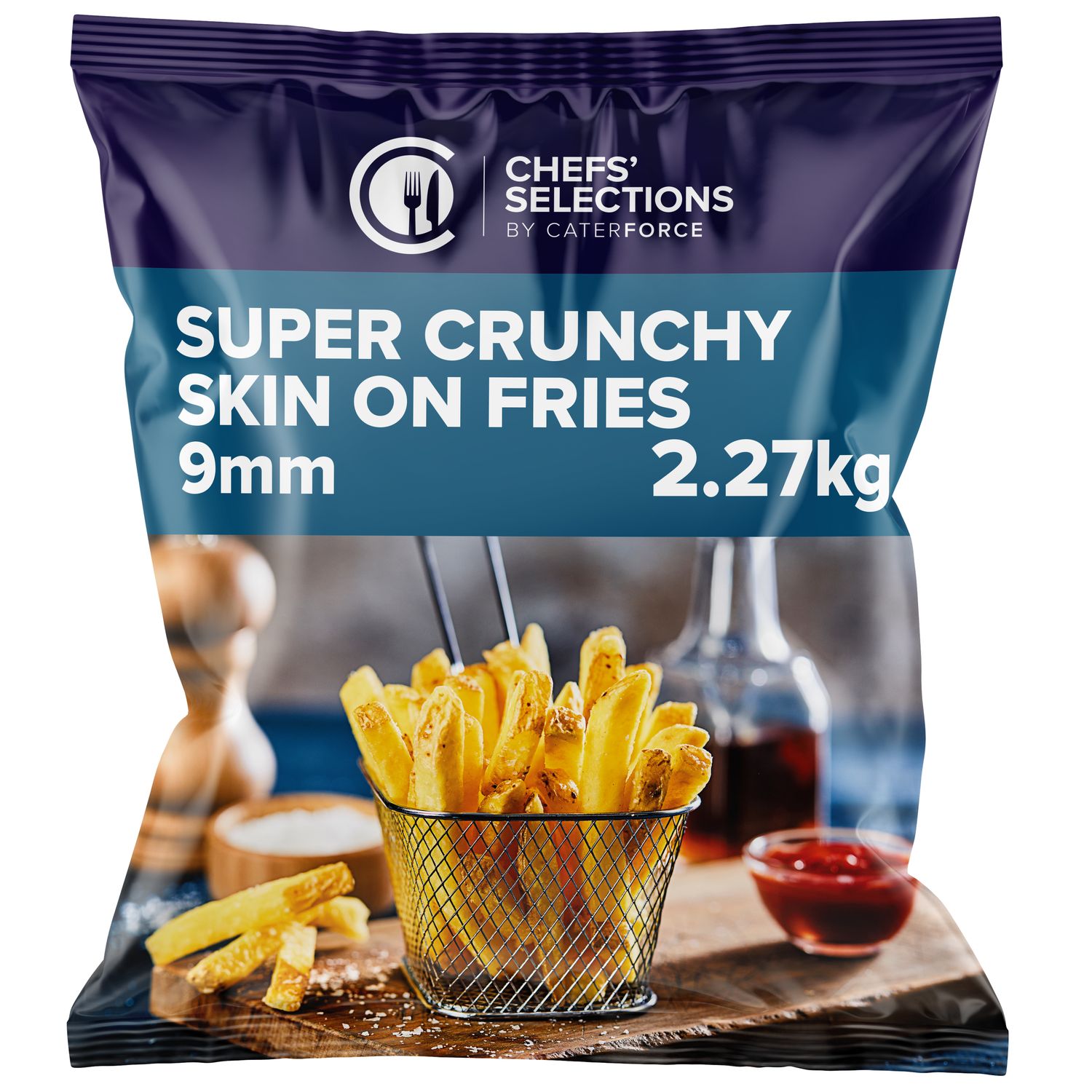 Chefs’ Selections Super Crunchy Skin-on Fries 9mm (4 x 2.27kg)