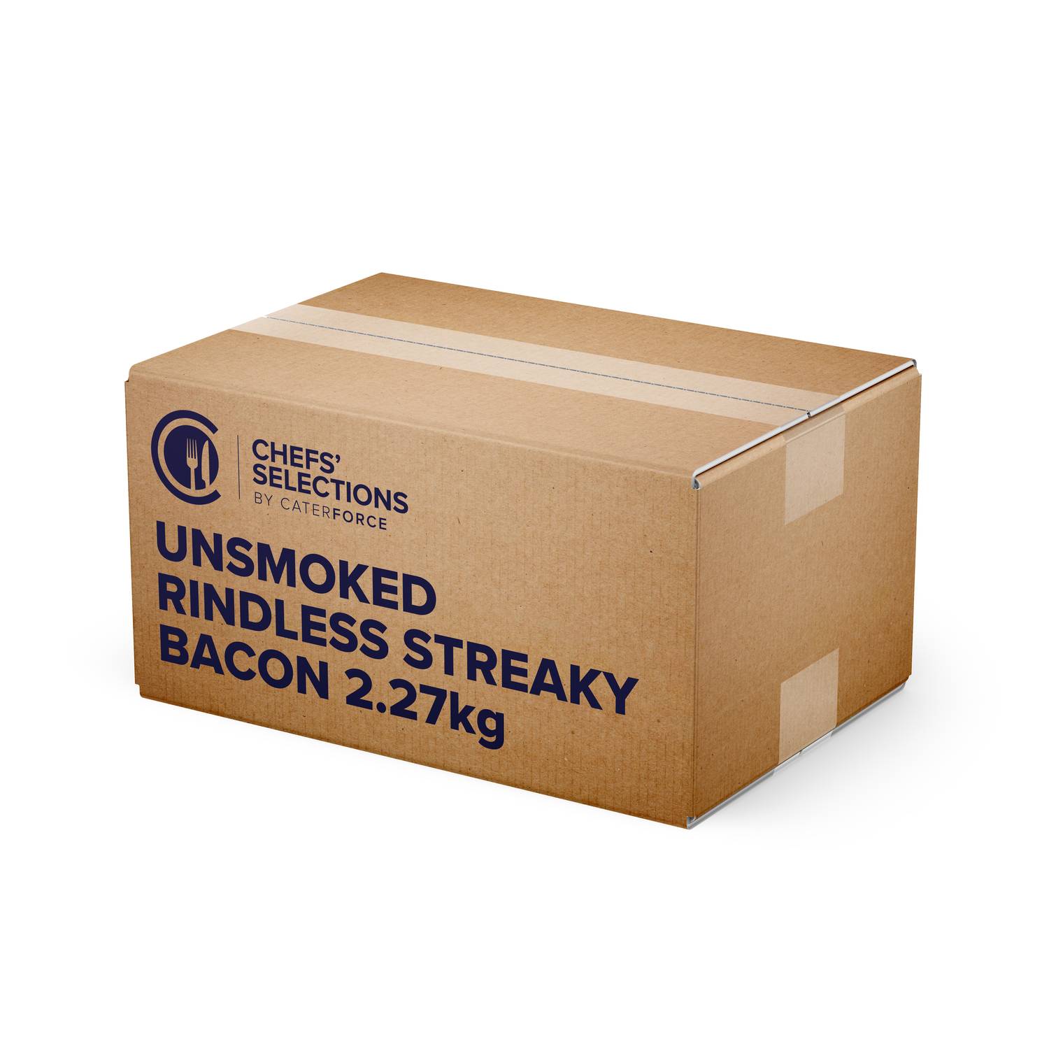 Chefs’ Selections Unsmoked Rindless Streaky Bacon (4 x 2.27kg)