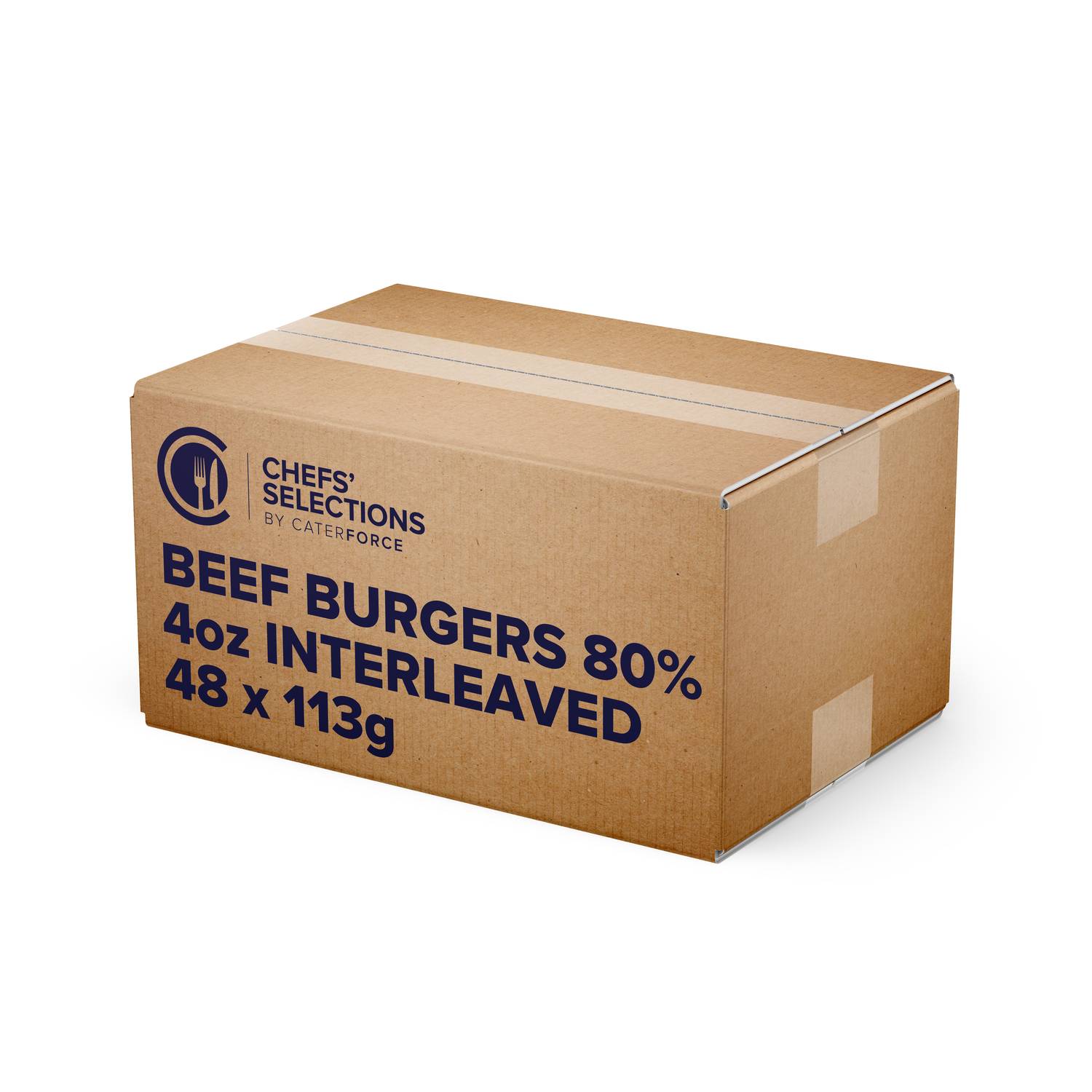 Chefs’ Selections Beef Burger 80% 4oz Interleaved (48 x 113g)