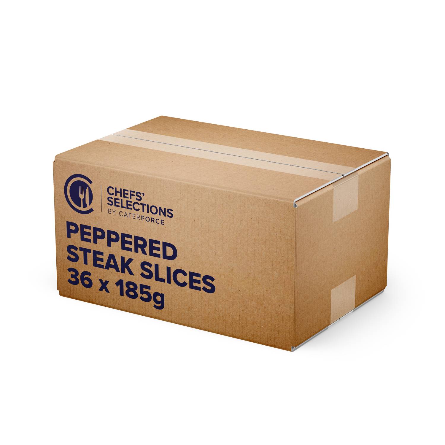 Chefs’ Selections Peppered Steak Slice (36 x 185g)