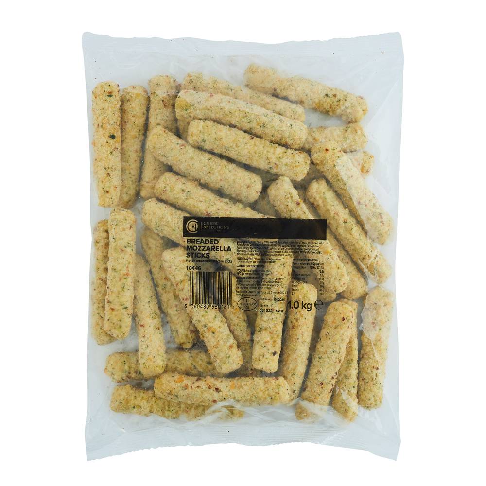 Chefs’ Selections Breaded Mozzarella Sticks (6 x 1kg)