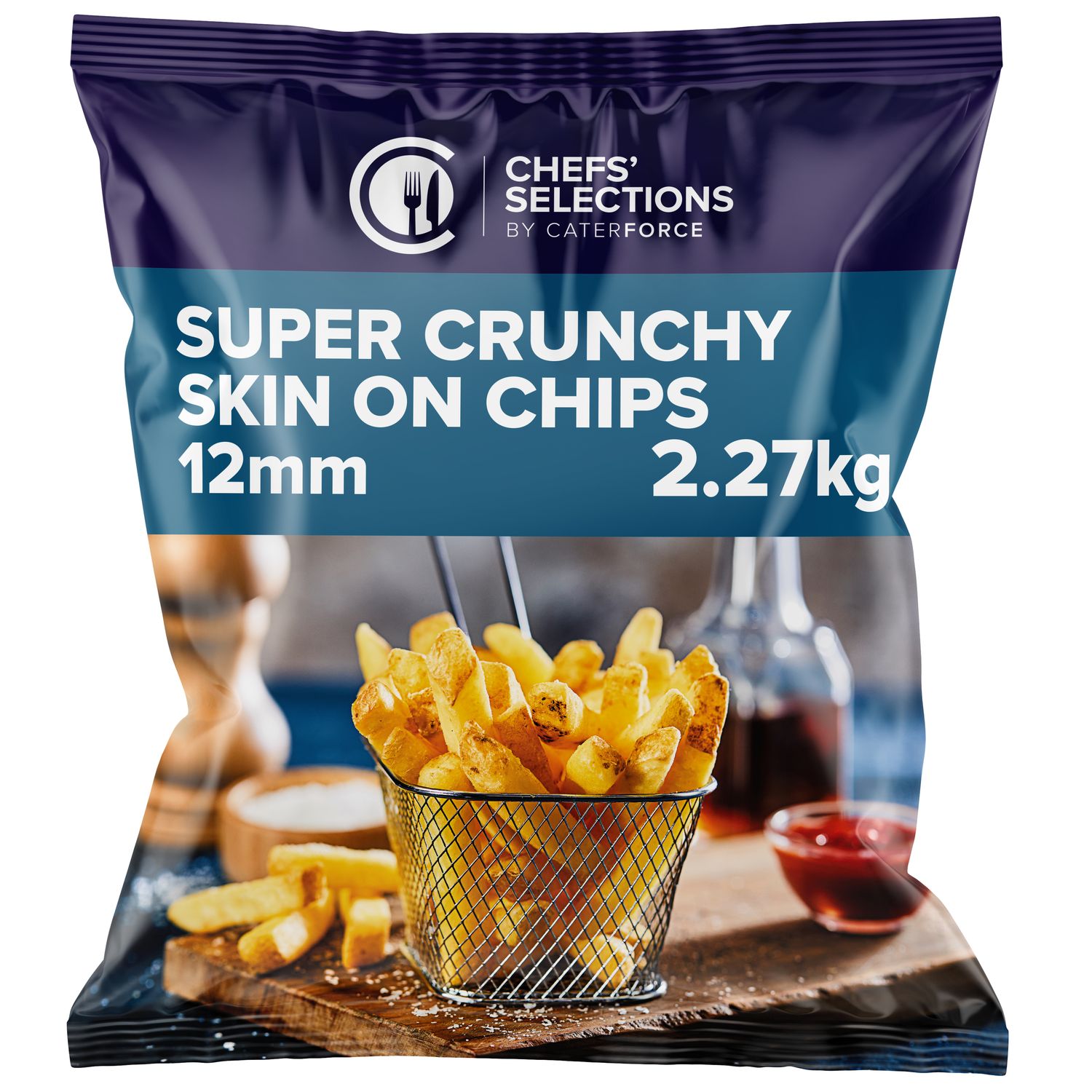 Chefs’ Selections Super Crunchy Skin-on Chips 12mm (4 x 2.27kg)