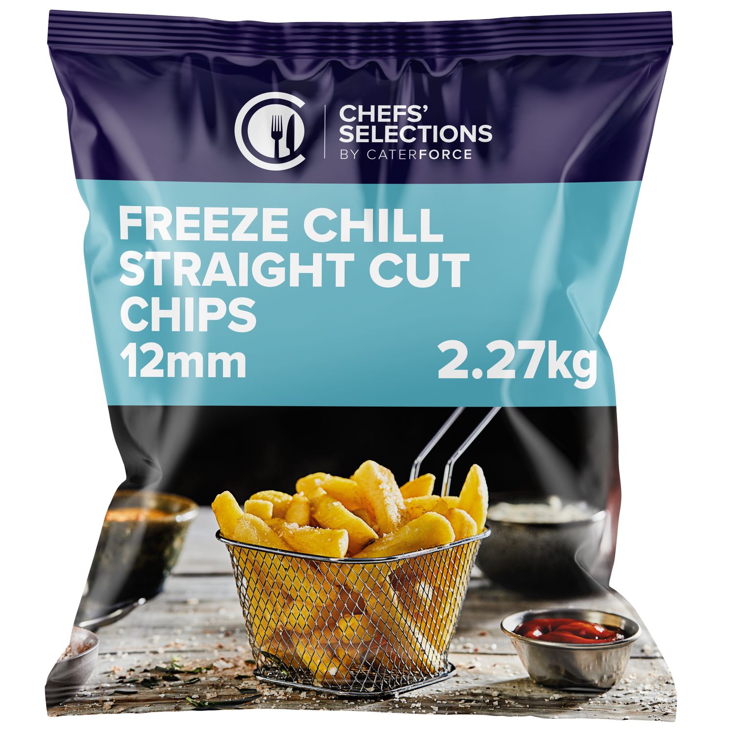 Chefs’ Selections Freeze Chill Straight Cut 12mm Chips (4 x 2.27kg)