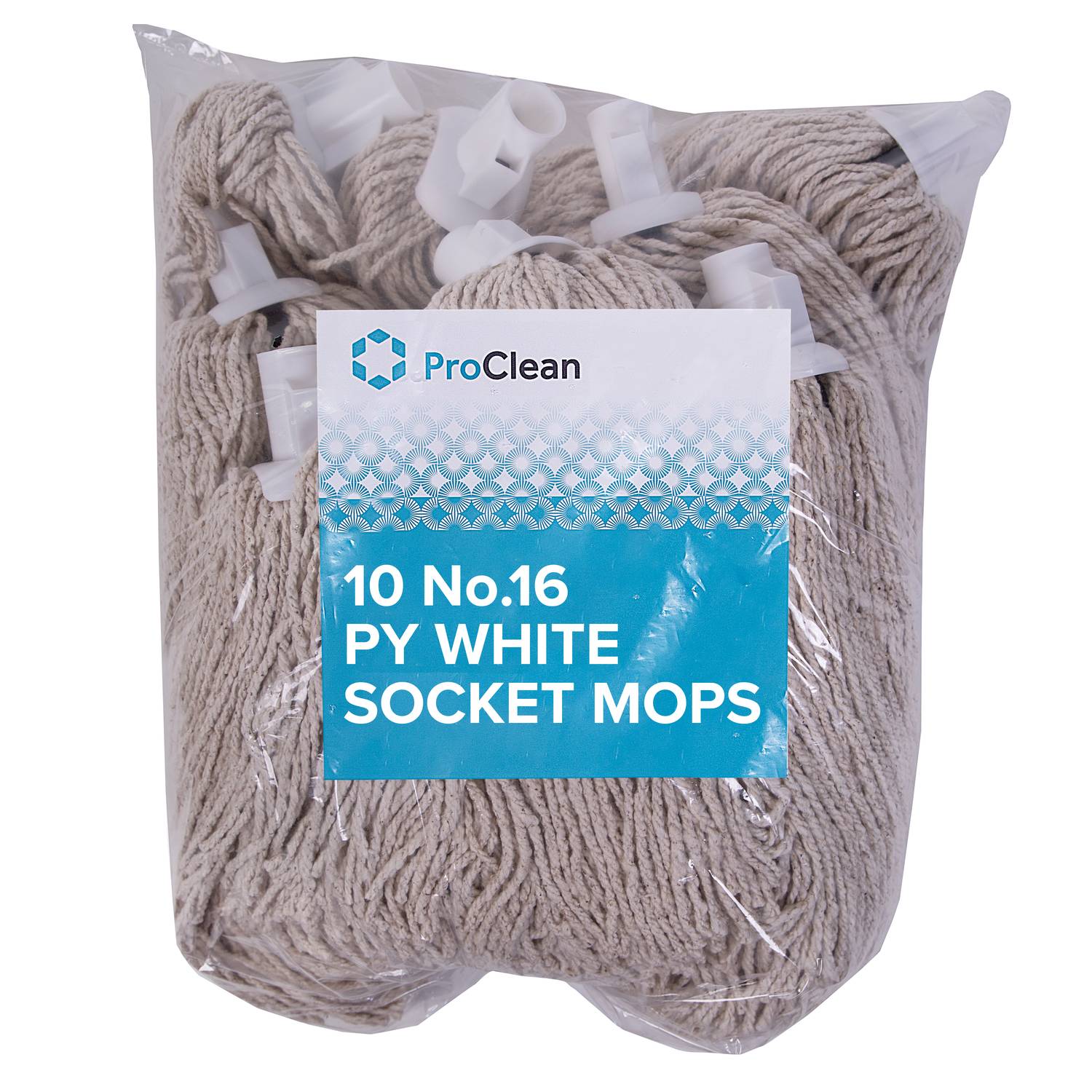 ProClean No 16. PY Socket Mop (White) (10 x 10)
