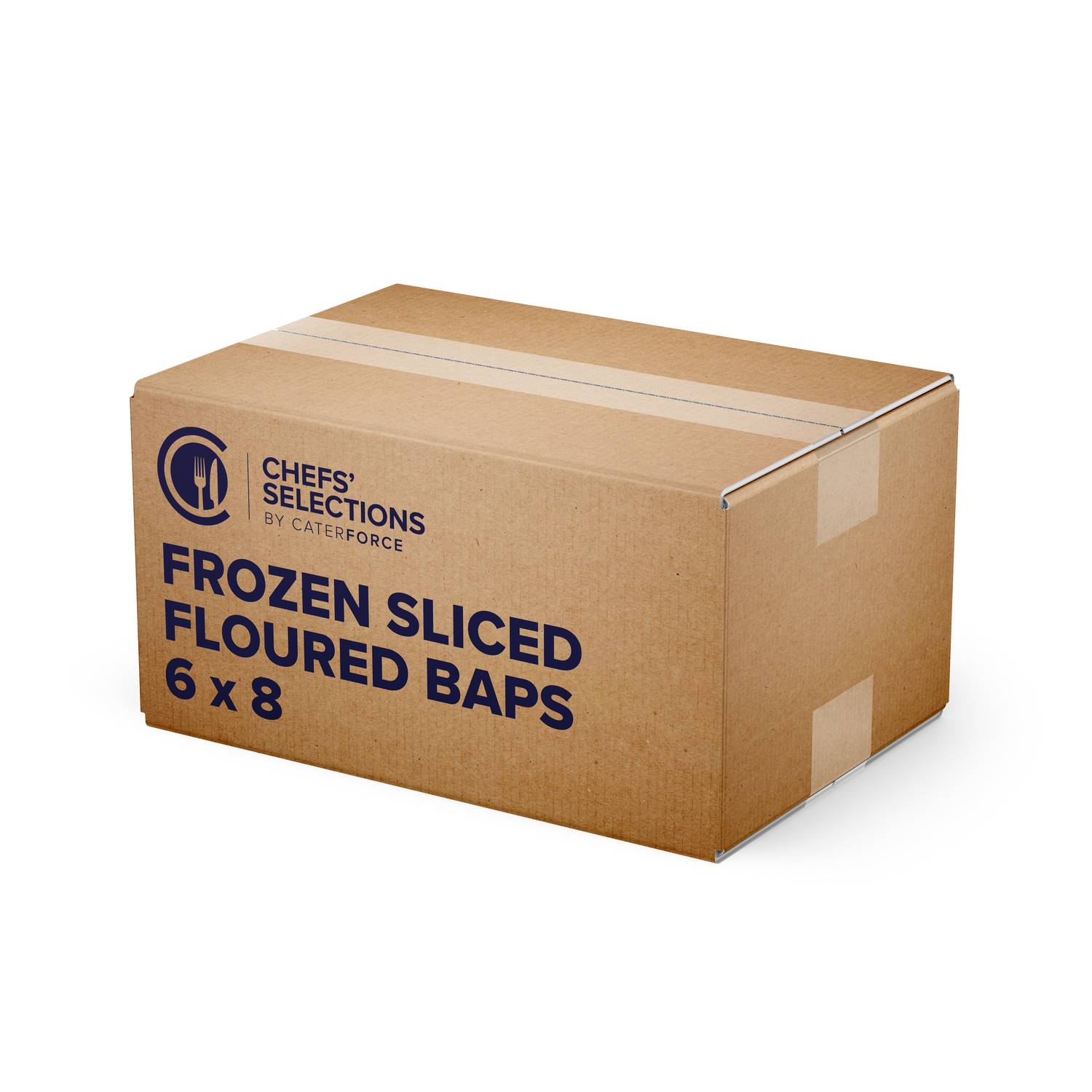 Chefs’ Selections Frozen 5″ Sliced Floured Bap (6 x 8)