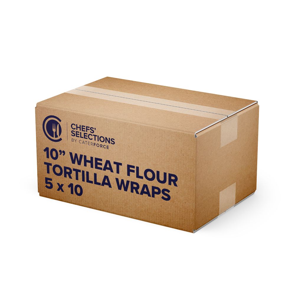 Chefs’ Selections 10″ Flour Tortilla Wraps (5 x 10)