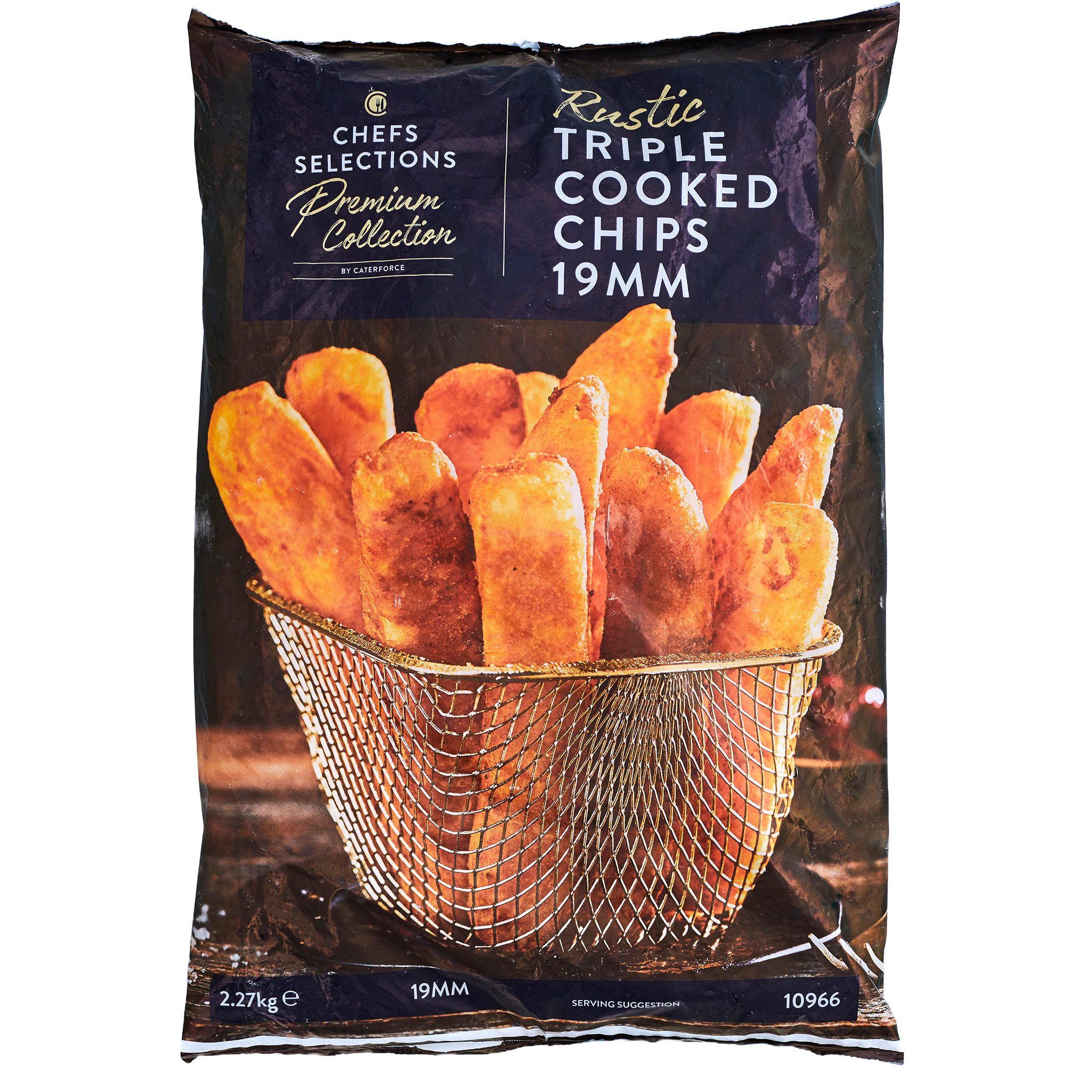 Chefs’ Selections Premium Triple Cooked Rustic Chips 19mm (4 x 2.27kg)