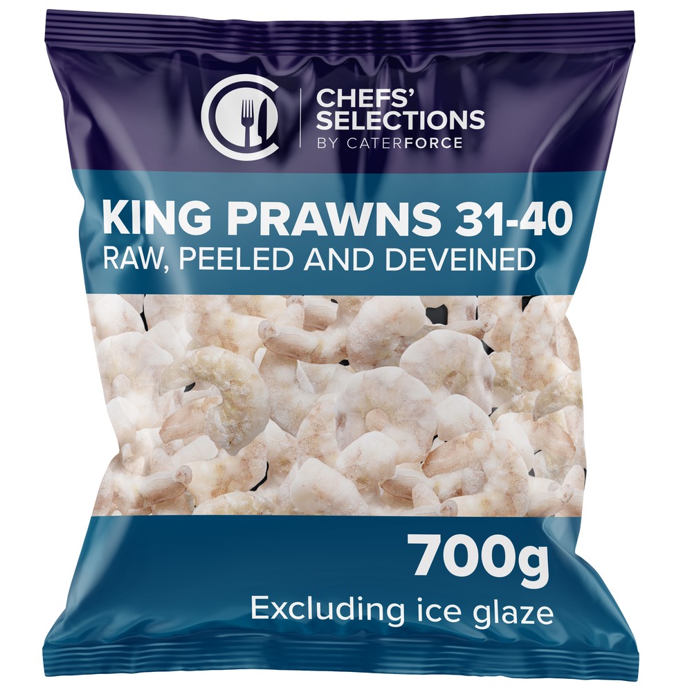 Chefs’ Selections King Prawns 31-40 (10 x 1kg)