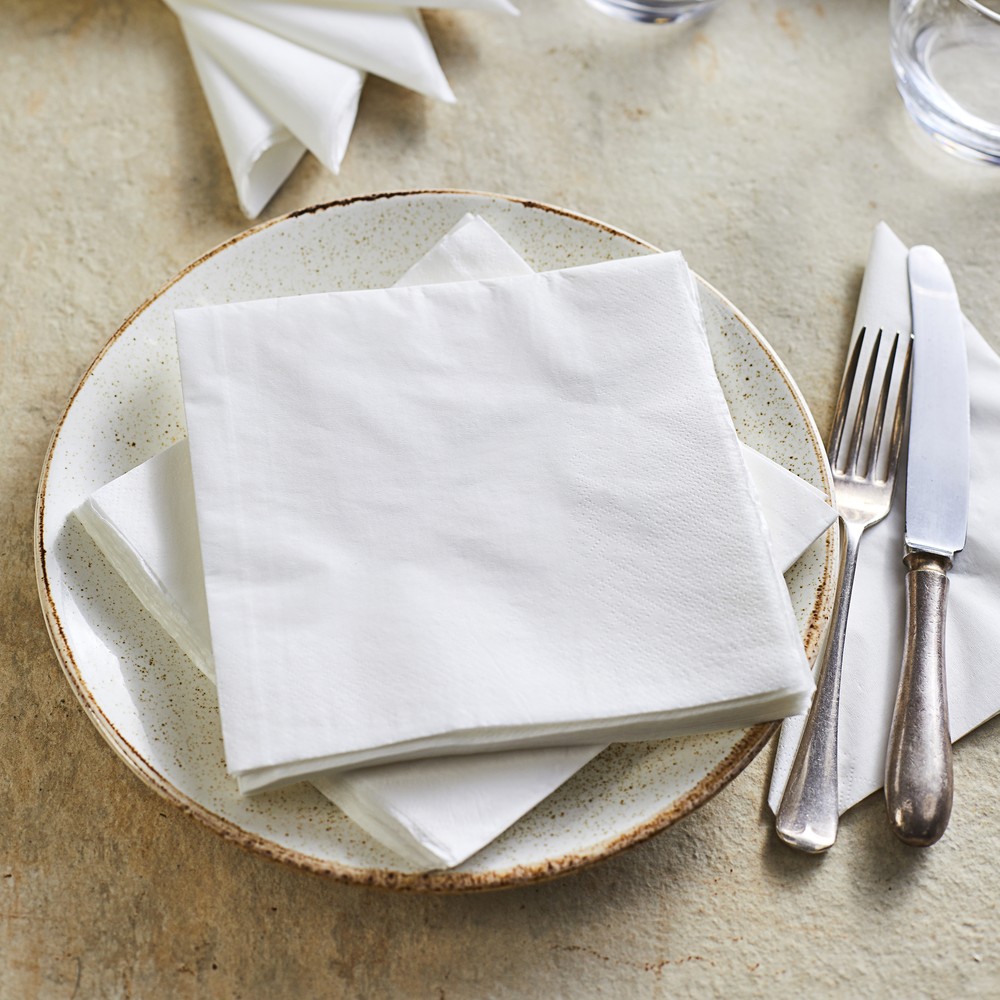 Chefs’ Selections 2ply White Napkin (200 x 33cm)