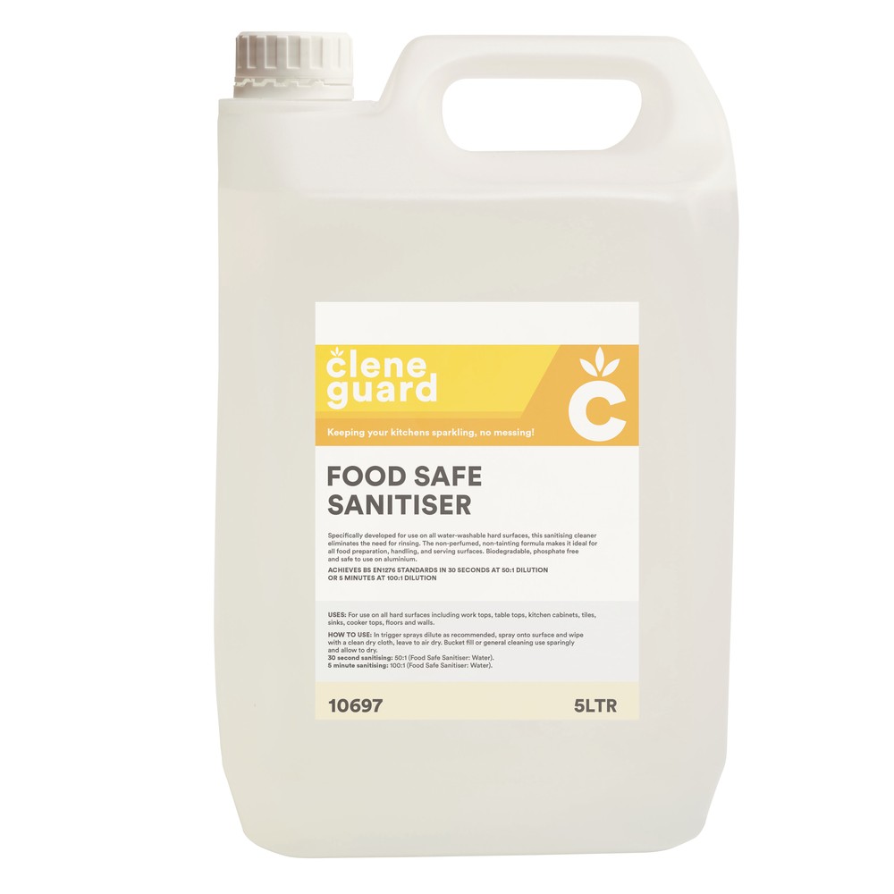 Clene Guard Foodsafe Sanitiser (4 x 5L)