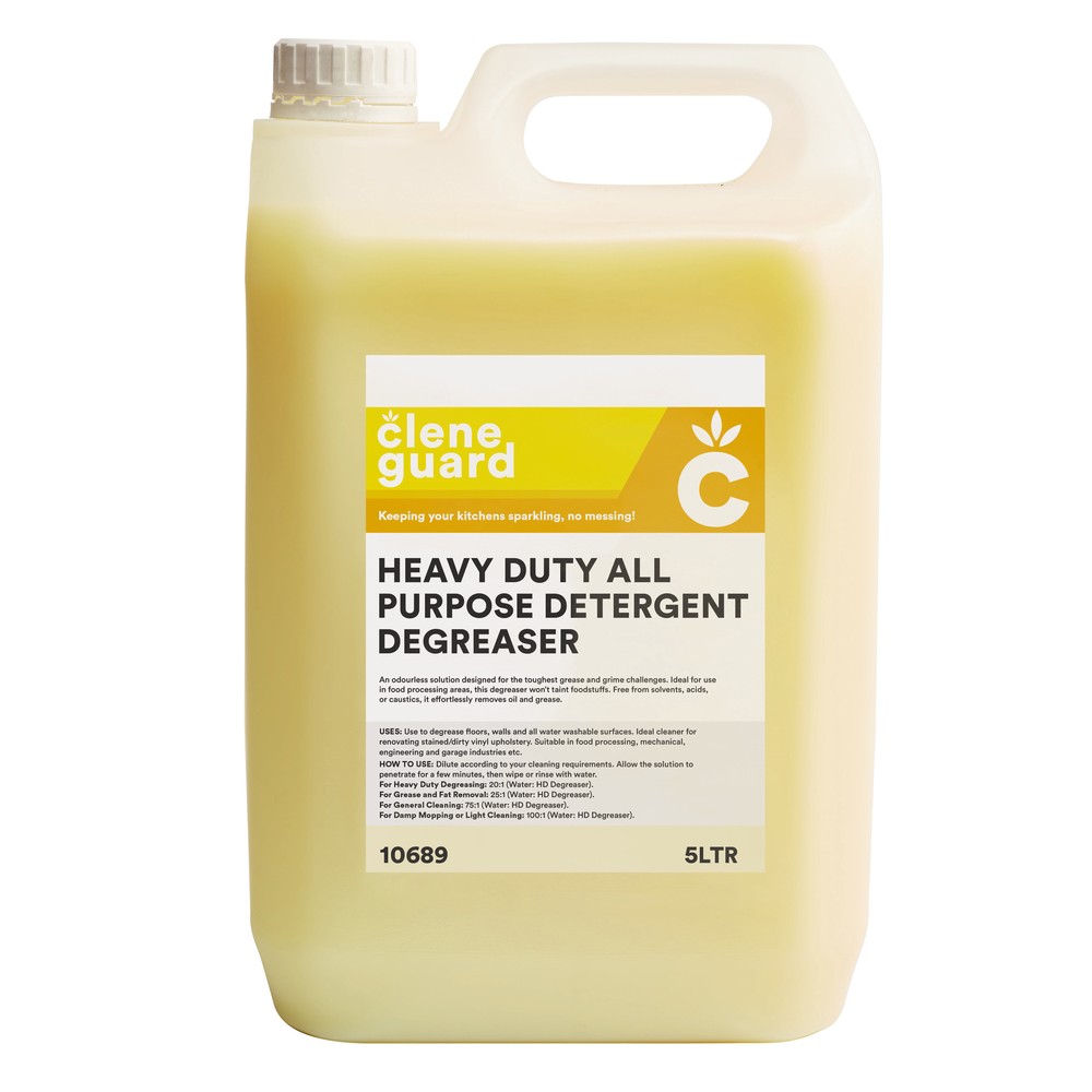 Clene Guard Heavy Duty All Purpose Degreaser (2 x 5L)