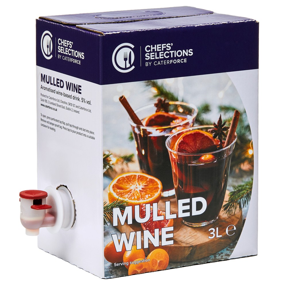 Chefs’ Selections Mulled Wine (5.4% abv) (4 x 3L)